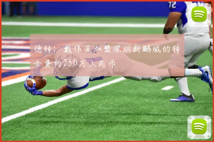 德转：戴伟浚加盟深圳新鹏城的转会费约250万人民币